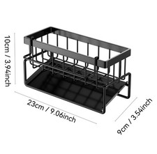 Kitchen Sink Caddy Basket Drain Rack Sponge Dishcloth Holder Storage Organizer