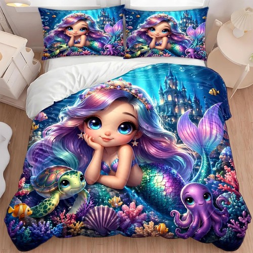 Castle mermaid princess duvet - princess,