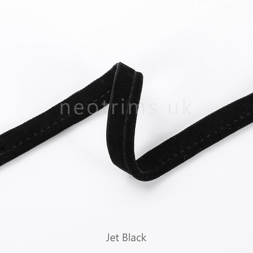 Velvet piping cord flanged - velvet,