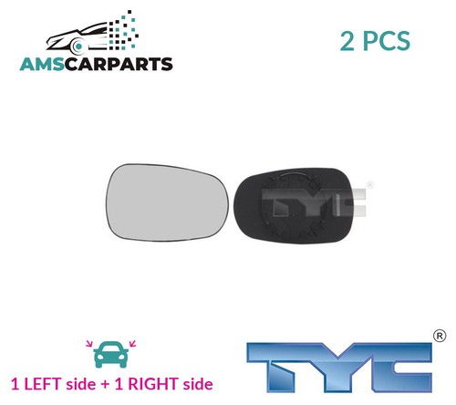 Rear view mirror glass - rear, pair