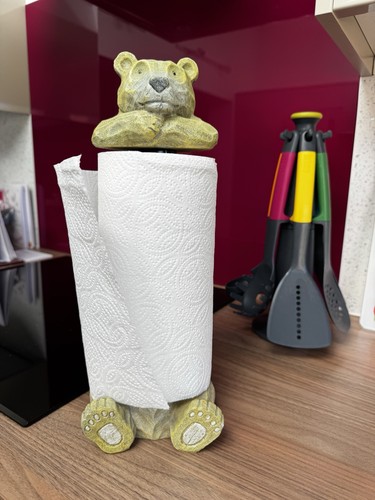 Barnaby bear resin wood - barnaby,