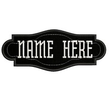 Custom Embroidered Name Tag
