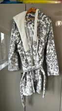 Lipsy grey white leopard dressing gown XL