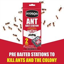 Nippon Ant Stop Killer Bait stations Destroys Ants & Nests Indoor Outdoor