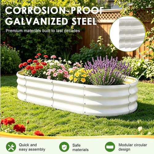 Large oval galvanised steel - oval,