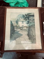 Signed W Heaton Cooper Pencil Drawing Framed Rare 
