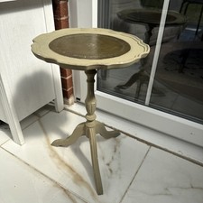 Vintage tall wooden table Side
