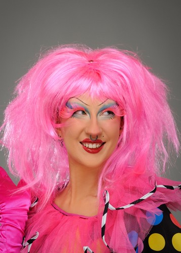 Bright pink panto - bright, wig