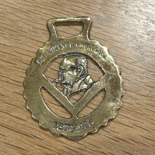 Vintage horse brass - horse, medallion