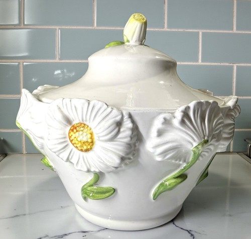 Vintage italian ceramic tureen - italian,