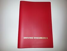 A5 RED CAR DOCUMENT HOLDER