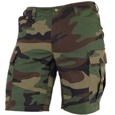 Pentagon BDU 2.0 Shorts Tactical Army Hunting Ripstop Mens Airsoft Woodland Camo