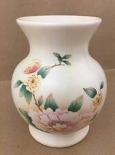 Aldridge Pottery Co, Longton England, Cream & Floral Decorative Flower Vase. VGC