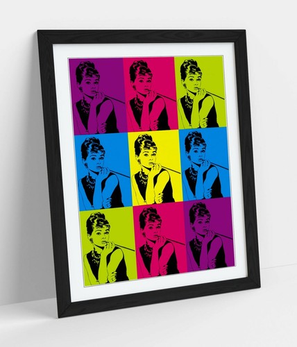 Audrey hepburn colourful pop - hepburn,