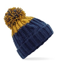 Knitted Bobble Hat Men's Ladies Kids Beanie Warm Winter Pom-Pom Woolly Matching