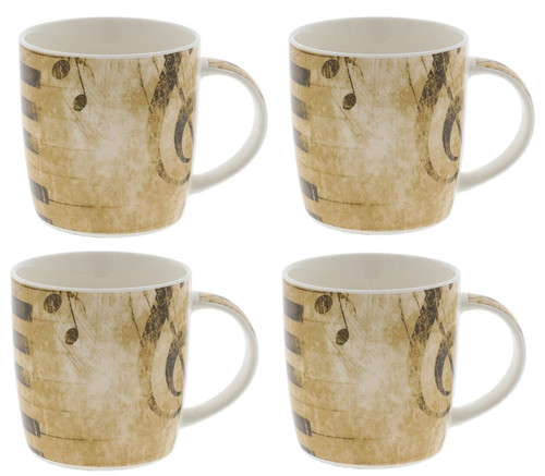 Music design china mugs - 4,