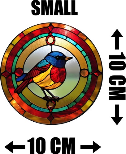 Robin decorative stained glass - decorative,