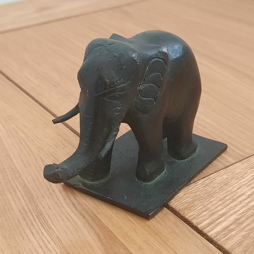 Small bronze chinese elephant - small,