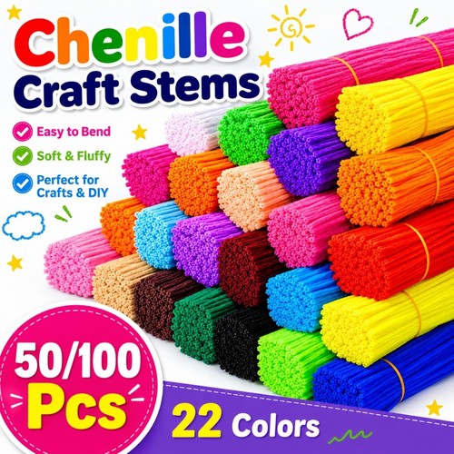 Chenille craft stems - chenille,