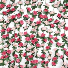 2Pcs 16.4FT Artificial Rose