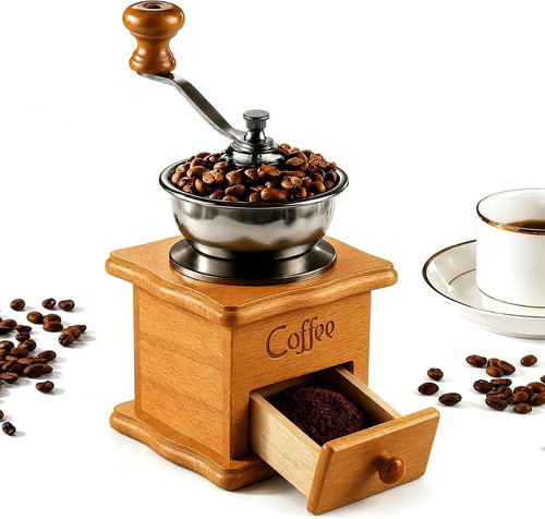Manual coffee grinder wood - manual,