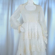 1940's Vintage Ivory Floral
