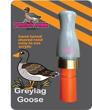 Greylag goose call (hand tuned, long reed, Acrylic) UK wildfowling 