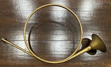 Vtg Brass French Horn Fox Hunt