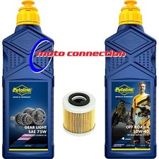 HONDA CRF250 X 2004 - 2018 Putoline Oil Service 10w40 / Gear Oil + HF116 Filter 