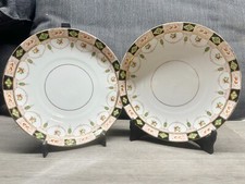 ANTIQUE DINNER PLATE PAIR DUO