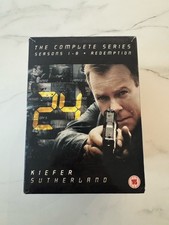 24: THE COMPLETE SERIES SEASONS 1-8 + REDEMPTION SPECIAL  DVD BOX SET VGC 