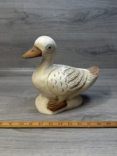 Hand carved heavy white wooden - heavy,