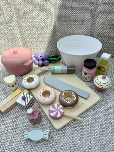 Wooden play food toy - wooden, kitchen