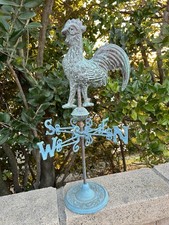 Antique Copper Rooster Weather