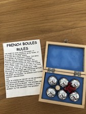 Miniature French boules Set