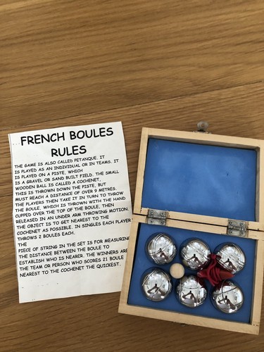 Miniature french boules set - boules,