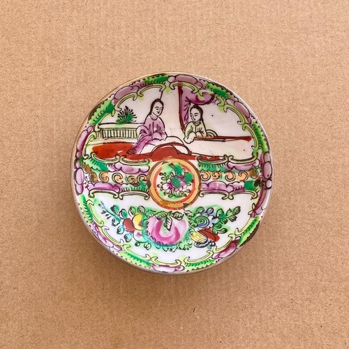 Vintage rose medallion chinese - rose,