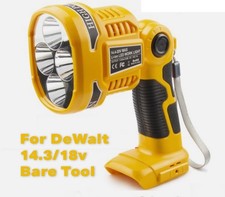 LED Work Light Cordless Flashlight Spotlight For Dewalt 14.4/18V Battery