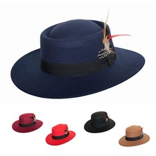 Unisex fedora style boater - unisex, hat