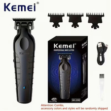 Kemei KM 2299 Hair, Beard Trimmer, Cordless Professional Barber Zero Gap Clipper