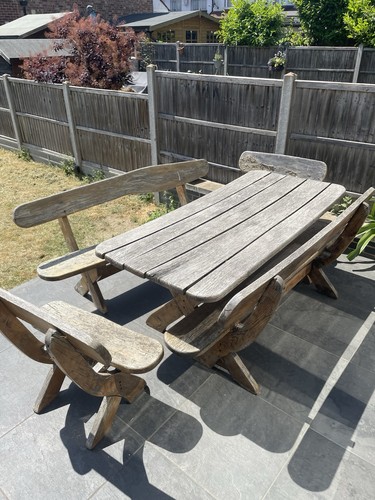 Oak garden furniture - garden,