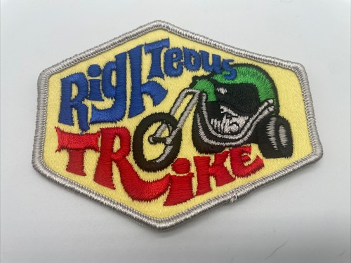 Righteous trike vintage patch - trike,