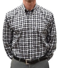 BLACK & GREY DOTS SHIRT GET UP MOD CLOTHING MODS NORTHERN SOUL