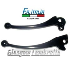 Vespa PX 200 (disc brake) BLACK BALL END BRAKE / CLUTCH LEVER SET by FA ITALIA 