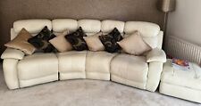 DFS Curve Cream Sofa reclining and modular - 5 seater 