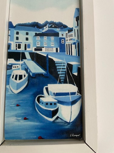 Signed canvas print - canvas, padstow