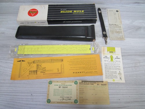 Vintage pickett slide rule - vintage,