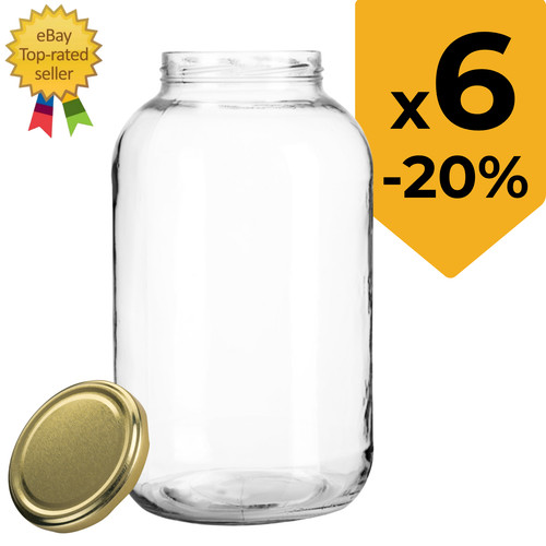 25l large glass jar - large, approx