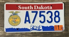 Beautiful 2003 South Dakota FFA (Future Farmers Of America) License Plate