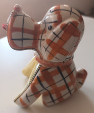 VINTAGE 1950s CERAMIC NOVELTY DOG TAPE MEASURE - FOREIGN - S5